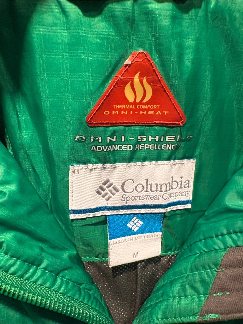 COLUMBIA Mighty Lite III Quilted Packable Vest w. Omni-Heat in Green Size Medium - Picture 9 of 13